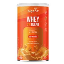 Whey Protein 3W Blend Clean Bigens Doce de Leite 450g -