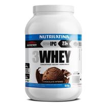 Whey Protein 3W Sabor Chocolate Intenso 1020G Nutrilatina