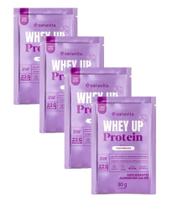 Whey Protein 3W UP Sabor Chocolate Belga Sache de 30g-Kit com 04 unidades Sanavita