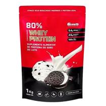 Whey Protein 80% Concentrado Growth Sabor Cookies & Cream 1kg