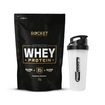 Whey Protein 900g e Coqueteleira Ganho De Massa