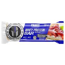 Whey Protein Bar - 1 Unidades 40g Torta Morango com Chocolate Branco - ProFit