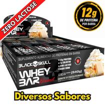 Whey Protein Bar Gourmet Black Skull Caixa C/12un Recuperação Muscular, Zero Lactose e Sabor Gourmet Whey Protein Bar Gourmet Black Skull Caixa C/12un Recuperação Muscular, Zero Lactose e Sabor Gourmet