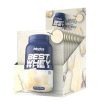 Whey Protein Best Whey Atlhetica Nutrition Display 15 Sachês de 37g Sabor Chocolate Branco