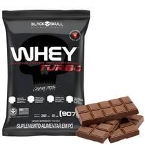 Whey Protein Black Skull 907g Concentrado TURBO Proteína para Ganho de Massa e Crescimento Muscular