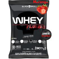 Whey Protein Black Skull 907g Concentrado TURBO Proteína para Ganho de Massa e Crescimento Muscular