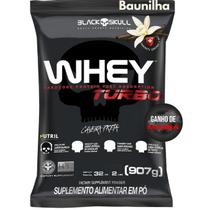 Whey Protein Black Skull 907g Concentrado TURBO Proteína para Ganho de Massa e Crescimento Muscular