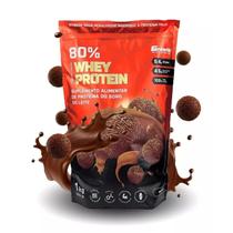 Whey Protein Brigadeiro 80% Proteína Concentrado 1Kg Premium Growth Suplementos Original