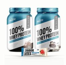 Whey protein - combo 2 wheys shark pro 900g sabores diversos