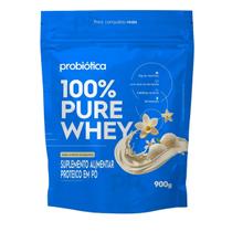 Whey Protein Concentrado 100% Pure Baunilha 24g De Proteína 900g Probiótica