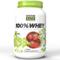 Whey Protein Concentrado 100% Whey Morango 907g Synthesize