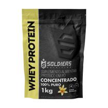 Whey Protein Concentrado 1Kg - Baunilha - Importado - Soldiers Nutrition
