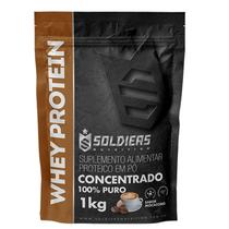 Whey Protein Concentrado 1Kg - Moccacino - Importado - Soldiers Nutrition