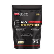 Whey Protein Concentrado 6 Six Protein 2kg - Ganho de Massa Muscular Magra e Força Muscular Bodybuilders