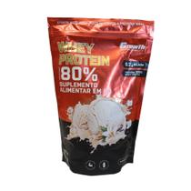 Whey Protein Concentrado 80 Growth 1kg sabores Whey Protein Concentrado 80 Growth 1kg sabores