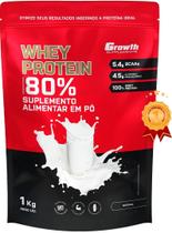 Whey Protein Concentrado 80% Growth Supplements - 1kg Whey Protein Concentrado 80% Growth Supplements - 1kg