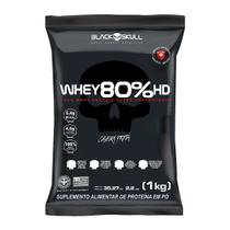 Whey protein concentrado 80% hd - caveira preta