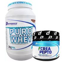 Whey protein concentrado 900g + creapepto 150g-performance