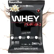 Whey Protein Concentrado 907g Black Skull TURBO Refil para Ganho de Massa e Energia