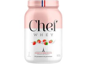 Whey Protein Concentrado Chef Whey Gourmet - Fraises à la Crème Fouetée 907g sem Lactose