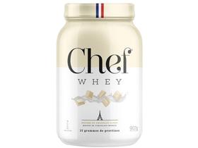 Whey Protein Concentrado Chef Whey Gourmet - Mousse Au Chocolat Blanc 907g sem Lactose