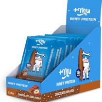 Whey Protein Concentrado Chocolate com Avelã CX/15 Sachês Mais Mu Whey Protein Concentrado Chocolate com Avelã CX/15 Sachês Mais Mu