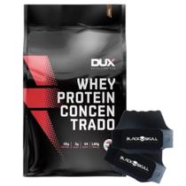 Whey Protein Concentrado Cookies 1,8Kg Luva Black Skull Dux