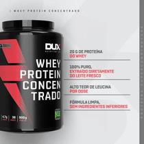 WHEY PROTEIN CONCENTRADO DUX NUTRITION 900 GR - 100% Puro e Premium