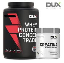 Whey Protein Concentrado Dux Nutrition 900g + Creatina Monoidratada 300g Dux Nutrition