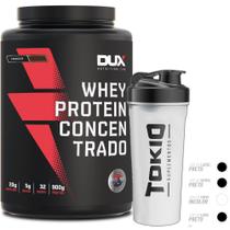 Whey Protein Concentrado Dux Nutrition 900g Pote + Coqueteleira Tokio