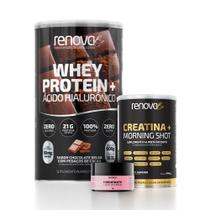 Whey Protein Concentrado e Creatina Monohidratada Morning Shot Renova Be Whey Protein Concentrado e Creatina Monohidratada Morning Shot Renova Be