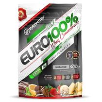 Whey Protein Concentrado Euro 100% Euronutry Morango 900G
