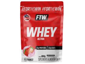 Whey Protein Concentrado FTW Ultra Morango Refil 900g