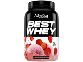 Whey Protein Concentrado Hidrolisado Isolado - Atlhetica Nutrition Best Whey 900g Morango
