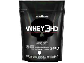 Whey Protein Concentrado Hidrolisado Isolado - Black Skull 3 HD 837g Chocolate