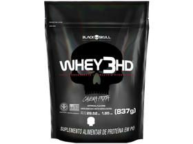 Whey Protein Concentrado Hidrolisado Isolado - Black Skull 3 HD 837g Refil