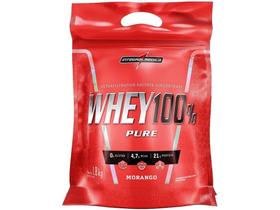 Whey Protein Concentrado Integralmédica 100% Pure - 1,8kg Morango Natural