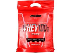 Whey Protein Concentrado Integralmédica 100% Pure - 907g Morango Natural