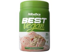 Whey Protein Concentrado Isolado Atlhetica - Nutrition Best Vegan 500g Morango e Banana