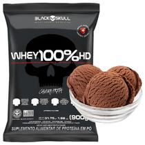 Whey Protein Concentrado Isolado e Hidrolisado Black Skull 100 HD Chocolate 900g