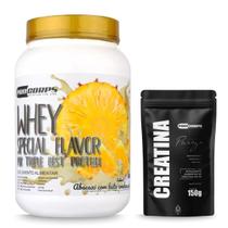 Whey Protein Concentrado Isolado e Hidrolisado Special Flavor 840g Com 01 Creatina de 150g Whey Protein Concentrado Isolado e Hidrolisado Special Flavor 840g Com 01 Creatina de 150g