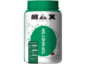 Whey Protein Concentrado Isolado Hidrolisado - Max Titanium Top Whey 3W 900g Cacau