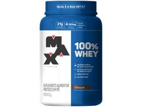 Whey Protein Concentrado Max Titanium 100% Whey 900g - Chocolate