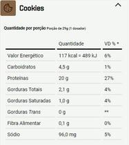 Whey Protein Concentrado Pote (900g) - Sabor: Cookies