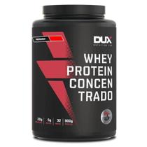 Whey Protein Concentrado Pote 900g Sabor Morango - Dux Nutrition