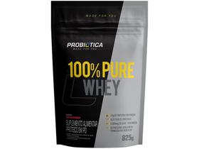 Whey Protein Concentrado Probiótica 100% Pure - 825g Morango