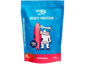 Whey Protein Concentrado Sabor Morango 900g Mais Mu Whey Protein Concentrado Sabor Morango 900g Mais Mu