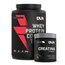 Whey Protein Concentrado Sem Sabor 900G + Creatina 300G Dux - Dux Nutrition