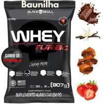 Whey Protein Concentrado TURBO Black Skull 907G - Refil