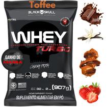 Whey Protein Concentrado TURBO Black Skull 907G - Refil